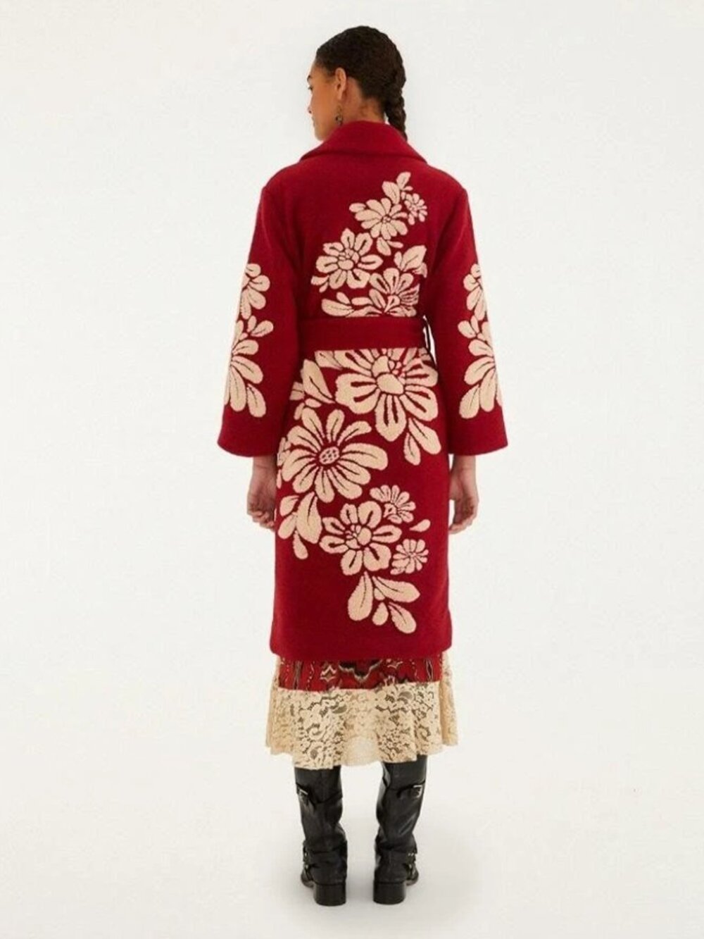 FARM RIO Burgundy Bold Flowers Coat *SOLD OUT ONLINE* - Size XL - Picture 3 of 12